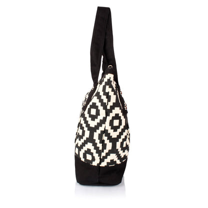 Hand bag duck cotton canvas cotton fabric hand bag Heather by HOME HEART Brands(Made in India)