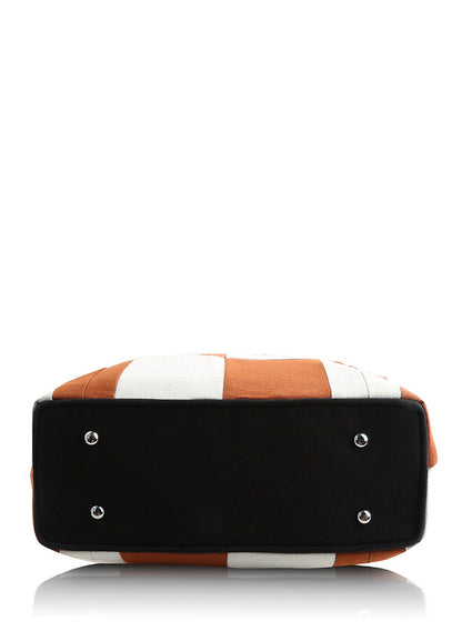 Hand bag Duck cotton canvas patchwork bag hand crafted bow best FAITH shoulder bag by HOME HEART Brands(Made in India)