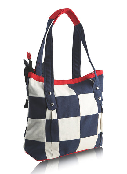 Hand bag Duck cotton canvas patchwork bag hand crafted bow best FAITH shoulder bag by HOME HEART Brands(Made in India)