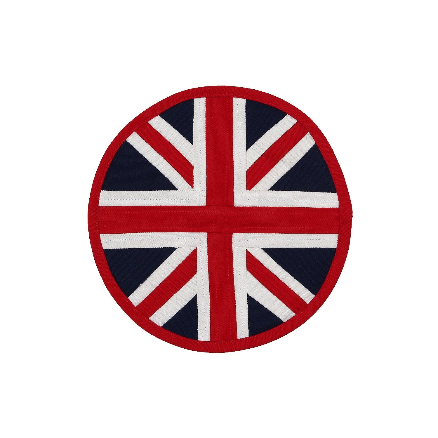 Quilted trivet/ Pot Holder/Table topper/hot pads Premium tapestry cotton fabric Union jack patchwork by HOME HEART Brands (Made in India)