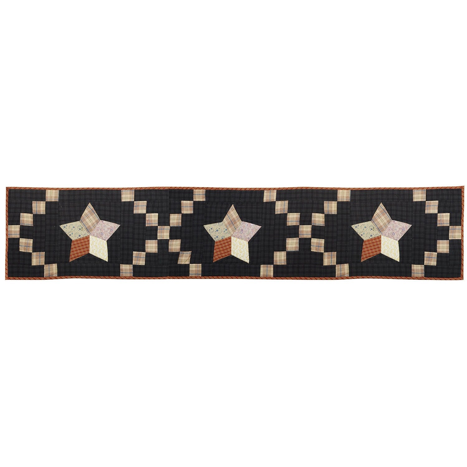 Quilted patchwork Table Runner & Toppers Galaxy Country star by HOME HEART Brands(Made in India)