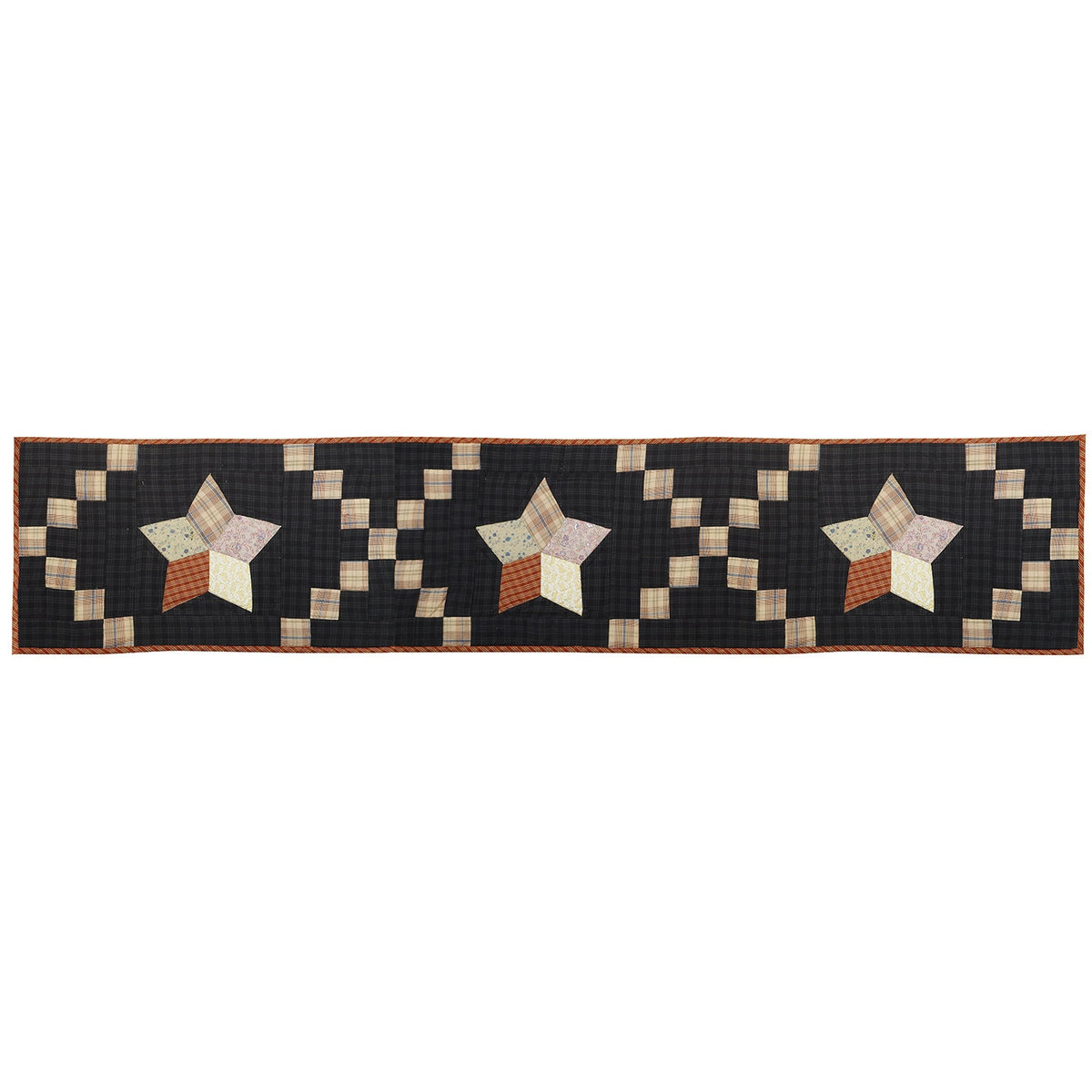 Quilted patchwork Table Runner & Toppers Galaxy Country star by HOME HEART Brands(Made in India)