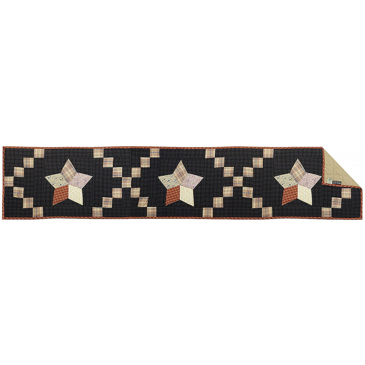 Quilted patchwork Table Runner & Toppers Galaxy Country star by HOME HEART Brands(Made in India)