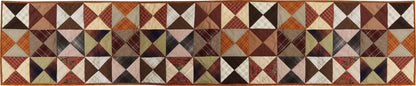 Quilted Table Runner & Toppers kaleidoscope patchwork country fashion fall mix by HOME HEART Brands(made in INDIA)