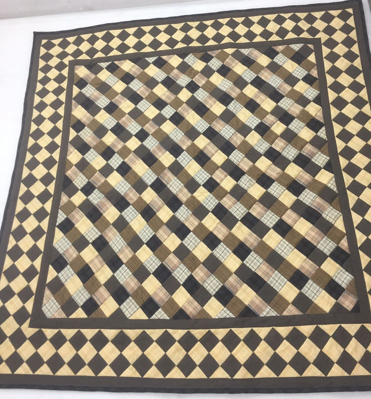 Amish quilt quilted bedspread country Farm Mix plaid Patchwork Design by HOME HEART Brands