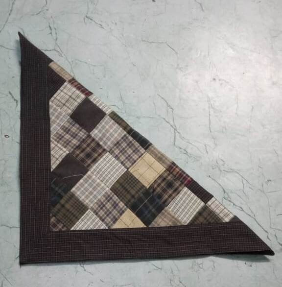 Table napkins all over patchwork double layered country Farm Mix plaid 18"X18" by HOME HEART Brands(Made in India)