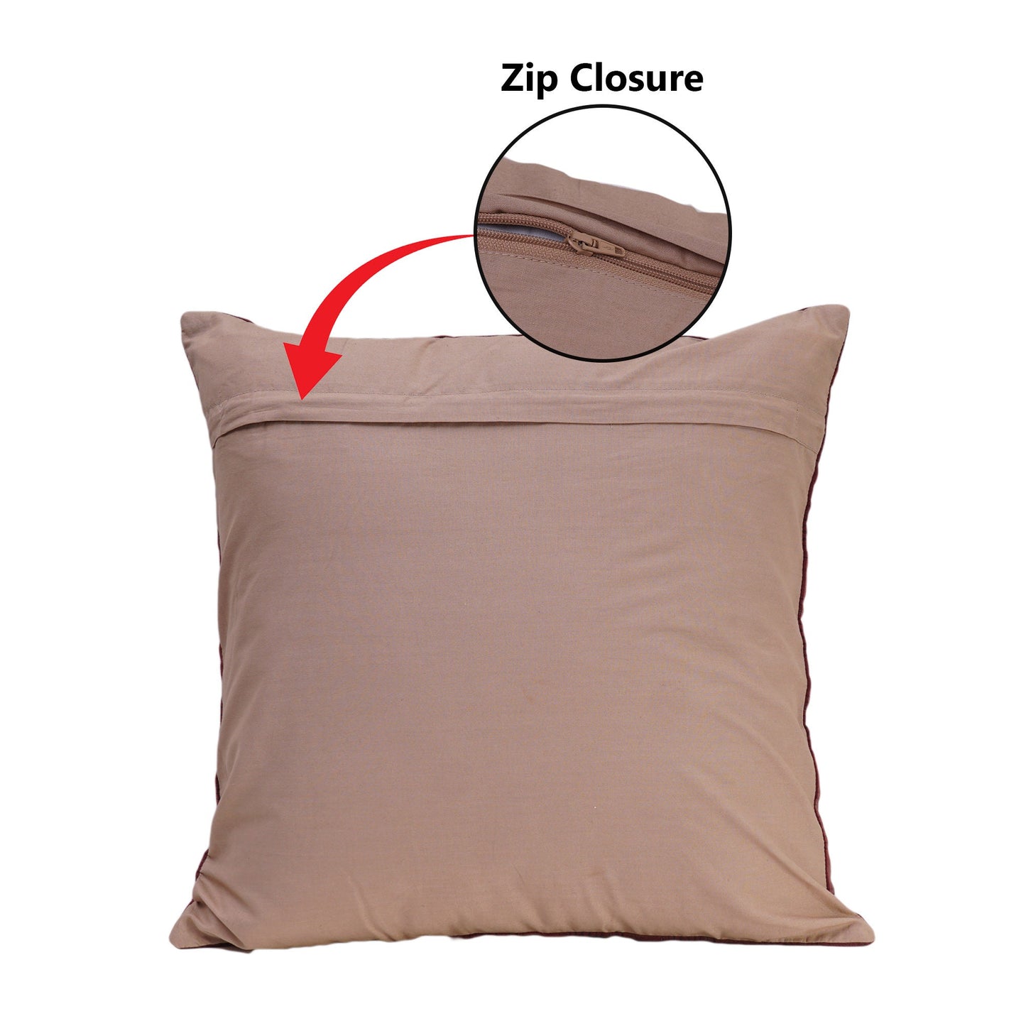 Pillow cover 16"x16" inch hand quilted cushion cover,decorative throw pillow log cabin star country plaid HOME HEART Brands(made in India)