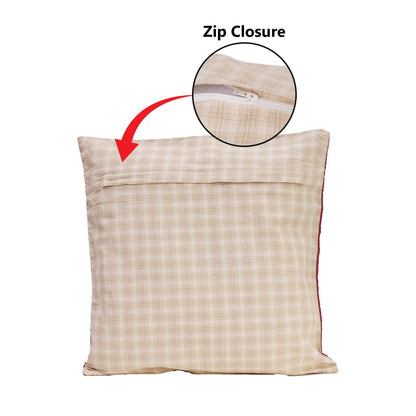 Pillow cover 16"x16" inch hand quilted cushion cover, decorative throw pillow, pillow Country star by HOME HEART Brands(made in India)