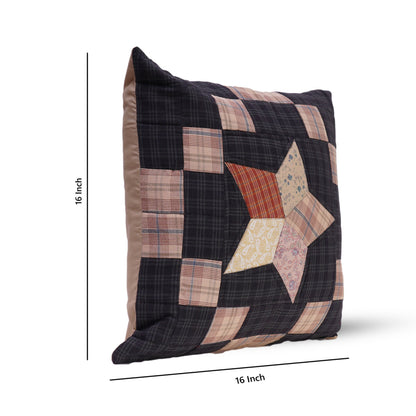 Pillow cover 16"x16" inch hand quilted cushion cover,decorative throw pillow cover Galaxy country star HOME HEART Brands(made in India)