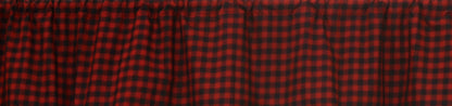 Fabric soft cotton burgundy Red and Black Buffalo cabin Check Plaid Cotton Fabric in cut and yard by HOME HEART Brands (Made in India)