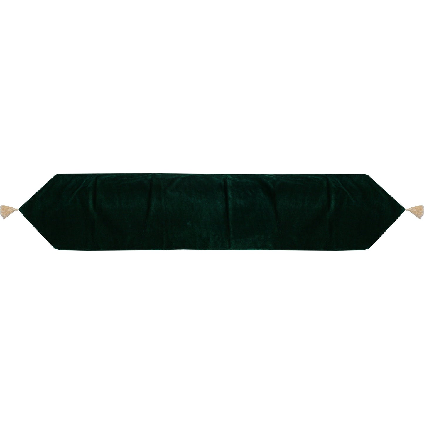 Velvet Table Runner & Toppers Premium green velvet fabric double layer reversible Decorative by Home Heart Brands(made in India)