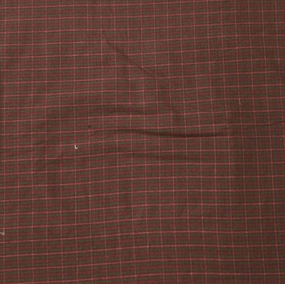 Fabric soft cotton Red and green Check Plaid Cotton Fabric in cut and yard by HOME HEART Brands (Made in India)