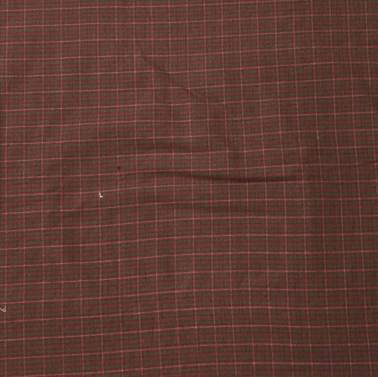 Fabric soft cotton Red and green Check Plaid Cotton Fabric in cut and yard by HOME HEART Brands (Made in India)