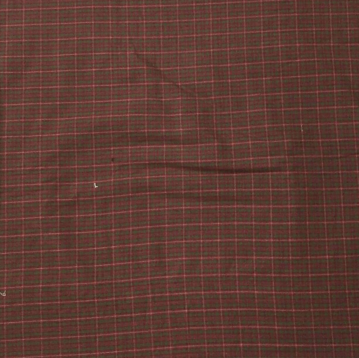 Fabric soft cotton Red and green Check Plaid Cotton Fabric in cut and yard by HOME HEART Brands (Made in India)