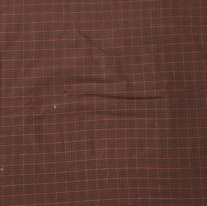 Fabric soft cotton Red and green Check Plaid Cotton Fabric in cut and yard by HOME HEART Brands (Made in India)