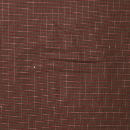 Fabric soft cotton Red and green Check Plaid Cotton Fabric in cut and yard by HOME HEART Brands (Made in India)