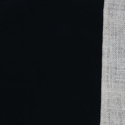 Velvet Table Runner & Toppers Premium dark green with ivory lurex jute border double layer by Home Heart Brands(made in INDIA)
