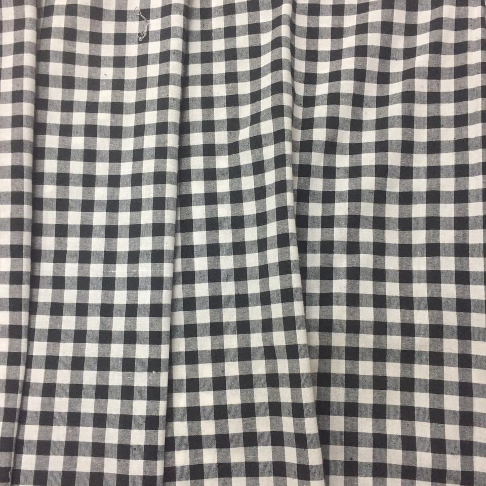 Fabric soft cotton Black & white Buffalo cabin checkered Plaid Cotton Fabric 59" in cut and yard by HOME HEART Brands (Made in India)