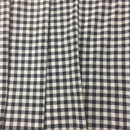 Fabric soft cotton Black & white Buffalo cabin checkered Plaid Cotton Fabric 59" in cut and yard by HOME HEART Brands (Made in India)