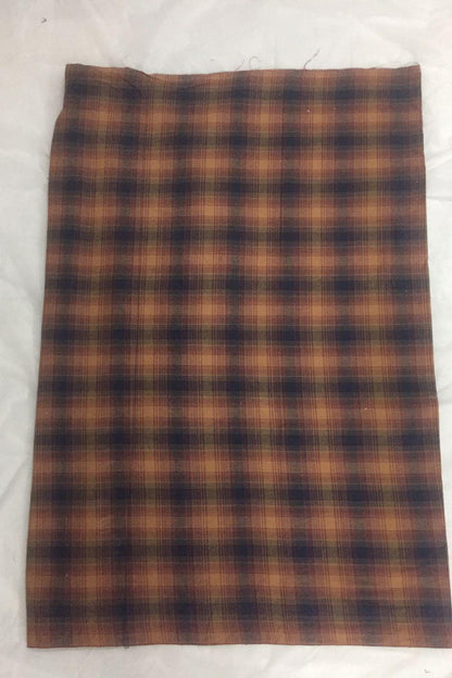 Plaid Fabric soft cotton autumn toned home spun country Fabric choose your yard in cut collection by HOME HEART Brands (Made in India)