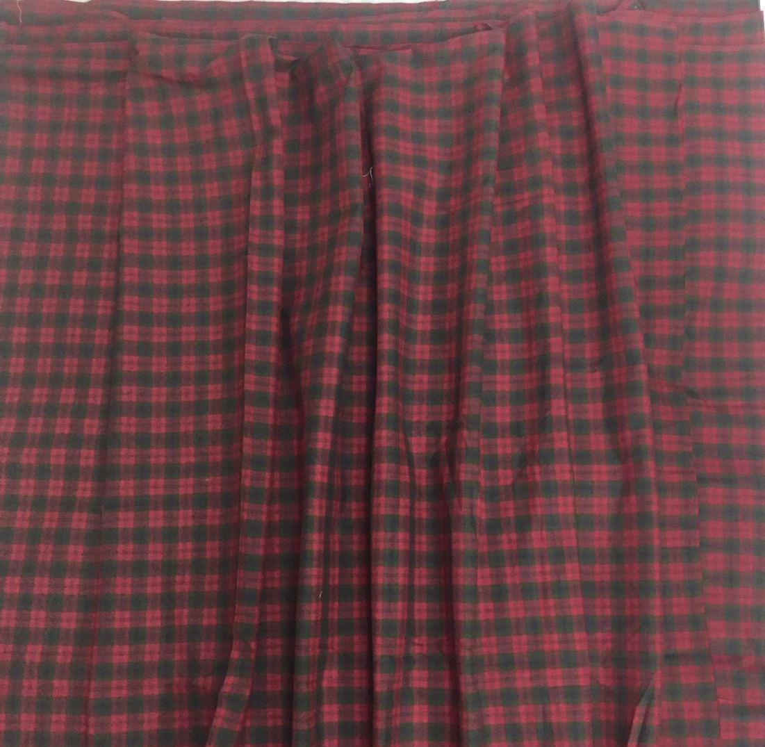 Fabric soft cotton Red & green Christmas plaid home spun Fabric choose your yard in cut collection by HOME HEART Brands (Made in India)