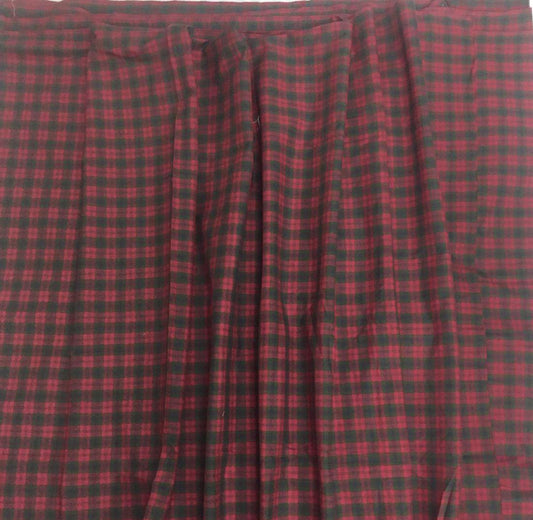 Fabric soft cotton Red & green Christmas  plaid home spun Fabric choose your yard in cut collection by HOME HEART Brands (Made in India)