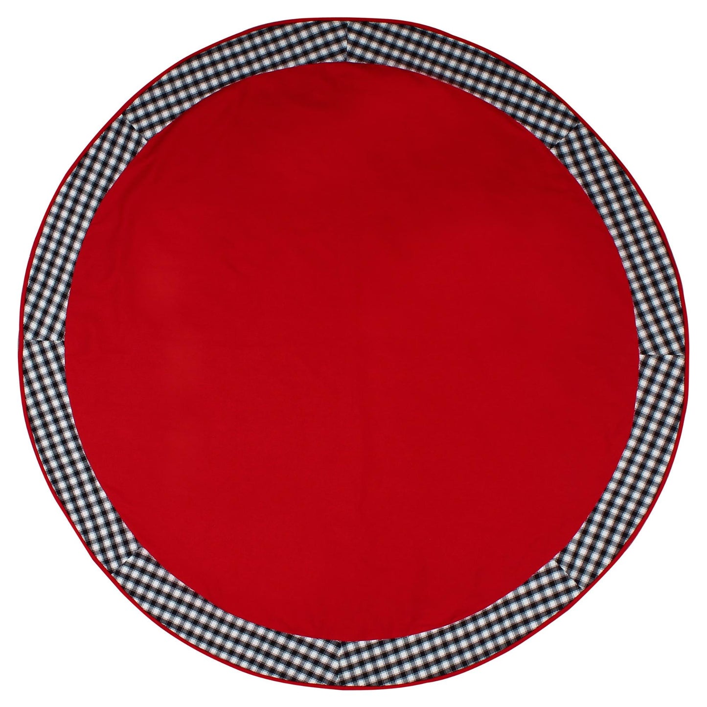 Christmas tree Mat, tabletop mat,dining Table cover Red 10oz(310 gsm) cotton duck fabric Machine Washable Made in India by Home Heart Brands