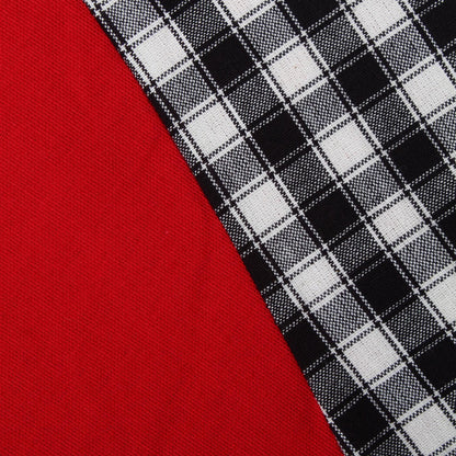 Christmas tree Mat, tabletop mat,dining Table cover Red 10oz(310 gsm) cotton duck fabric Machine Washable Made in India by Home Heart Brands