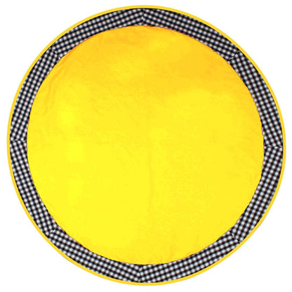 Table Cloth Yellow Cotton duck Canvas 10oz(310 gsm) Fabric Dining Table cover Machine Washable Made in India by Home Heart Brands