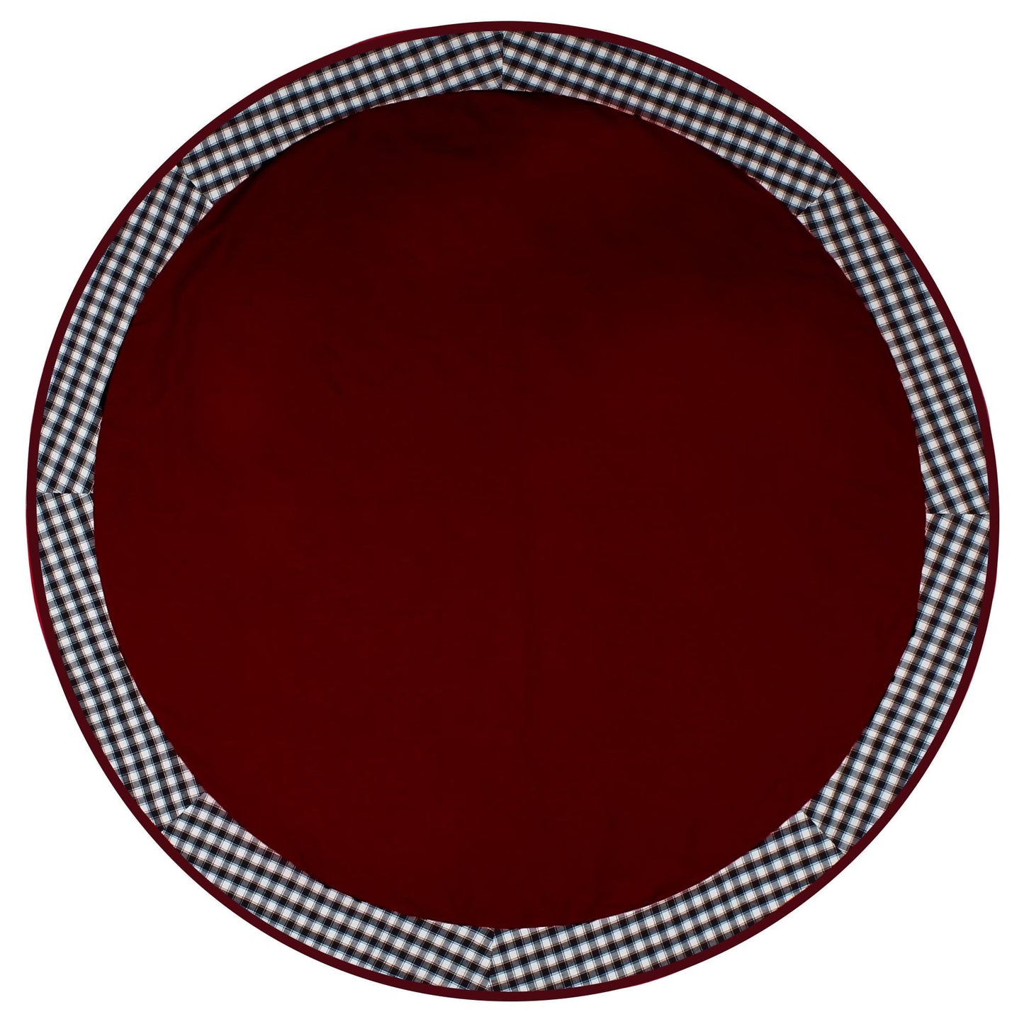 Christmas tree Mat, tabletop mat,dining Table cover Burgundy 10oz(310 gsm) cotton duck  Washable Made in India by Home Heart Brands
