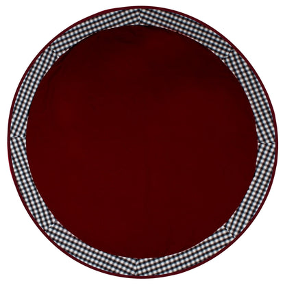 Christmas tree Mat, tabletop mat,dining Table cover Burgundy 10oz(310 gsm) cotton duck  Washable Made in India by Home Heart Brands