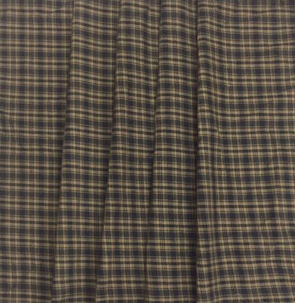 Fabric soft cotton black & tan plaid home spun Fabric choose your yard in cut collection by HOME HEART Brands (Made in India)
