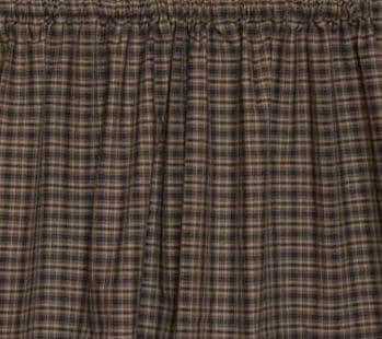 Fabric soft cotton black & tan plaid home spun Fabric choose your yard in cut collection by HOME HEART Brands (Made in India)