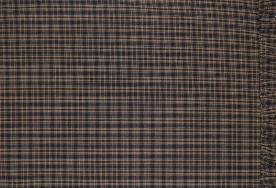 Fabric soft cotton black & tan plaid home spun Fabric choose your yard in cut collection by HOME HEART Brands (Made in India)