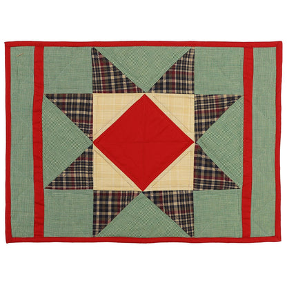 Christmas Quilted placemat & table mat, table top, table runner patchwork Rising Country Star by HOME HEART Brands (made in INDIA)