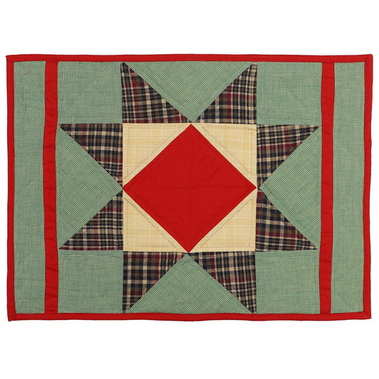 Christmas Quilted placemat & table mat, table top, table runner patchwork Rising Country Star by HOME HEART Brands (made in INDIA)