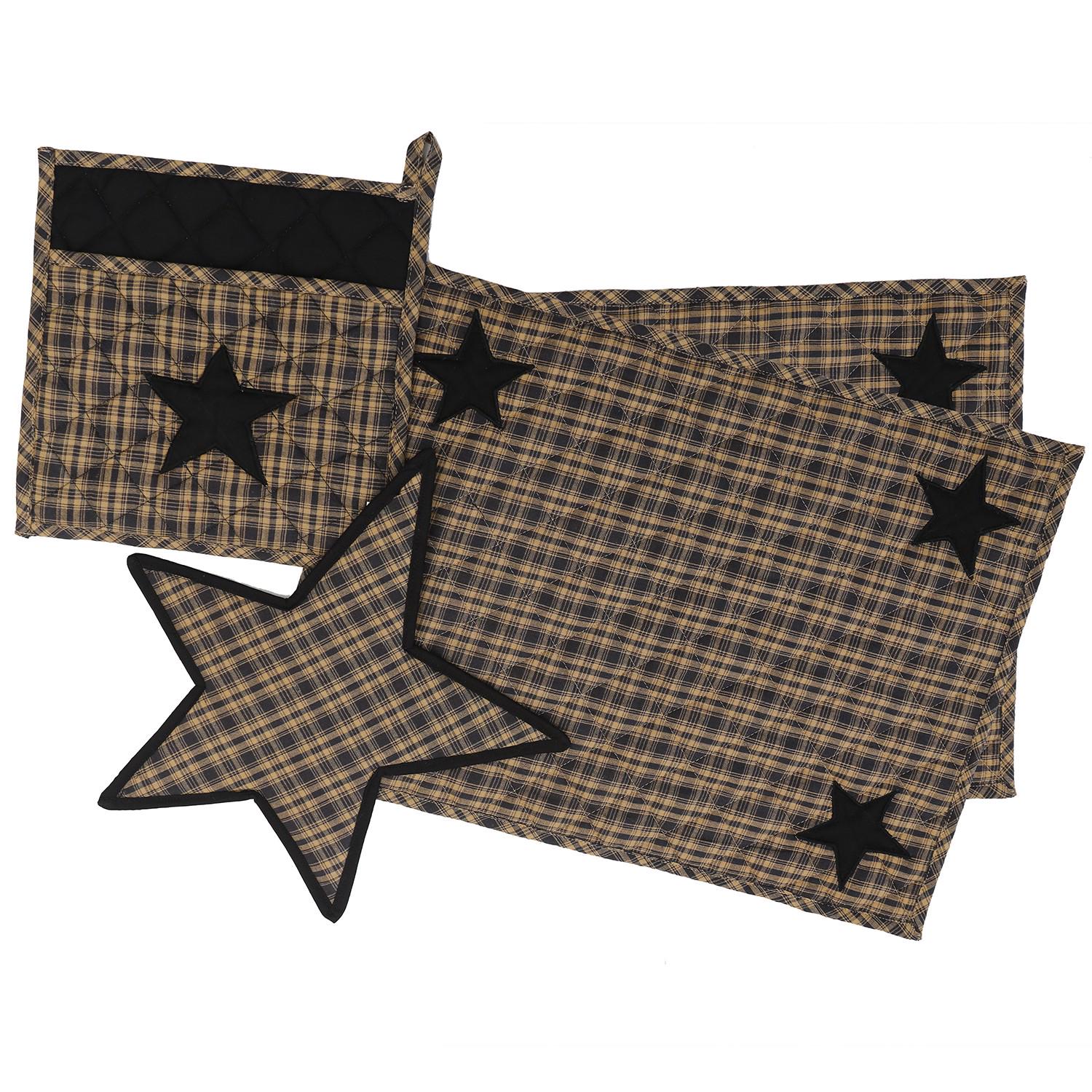 Fabric soft cotton black & tan plaid home spun Fabric choose your yard in cut collection by HOME HEART Brands (Made in India)