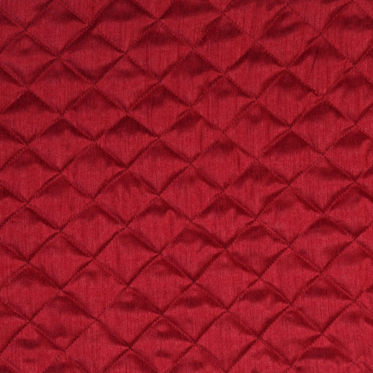 Dupioni silk quilted Table Runner & Toppers cardinal red scallop border reversible double layer by Home Heart Brands(made in INDIA)