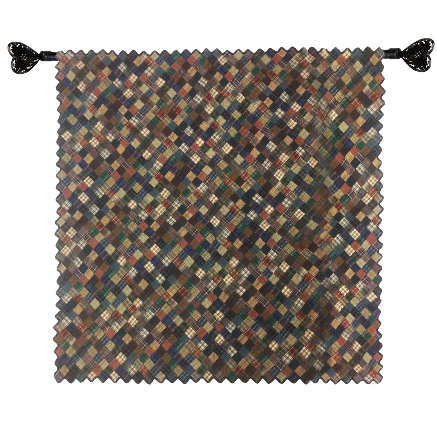 Wall hanging Hand made hand quilted quilt, Throws, Table topper Quilt quilted square plaid 100% Cotton Heirloom Quality by HOME HEART Brands