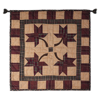 Hand made Hand quilted Throw Quilt, Table Topper 20"x20" Autumn leaves quilt by Home Heart brands (Made in India)