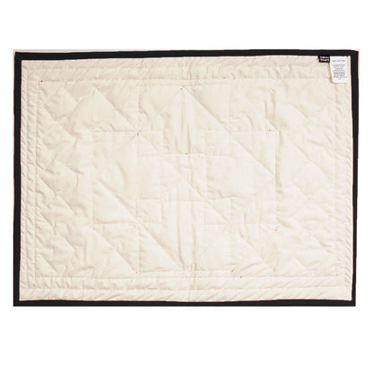 Quilted placemats / Tablemat patchwork Country Black diamond square table top by HOME HEART Brands(Made in India)