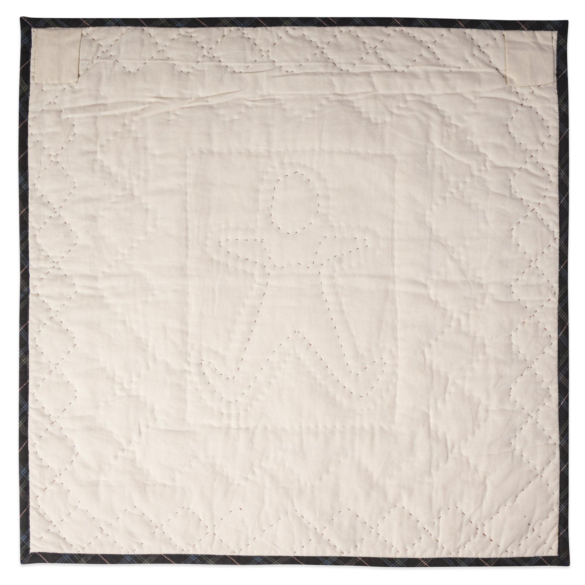 Hand made Hand quilted Throw Quilt, Table Topper 20"x20" ginger man quilt by Home Heart brands (Made in India)