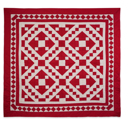 Wall hanging Hand made hand quilted quilt, Throws, Table topper, Baby Quilt  Red Diamond square cotton Heirloom Quality by HOME HEART Brands