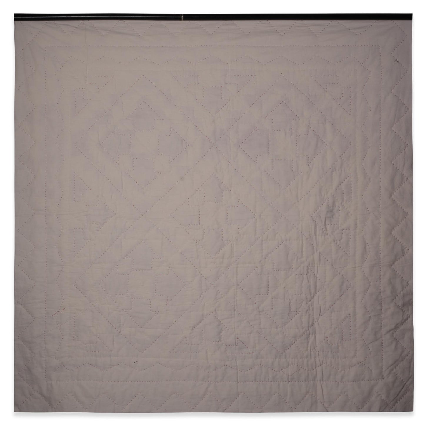 Wall hanging Hand made hand quilted quilt, Throws, Table topper, Baby Quilt  Red Diamond square cotton Heirloom Quality by HOME HEART Brands