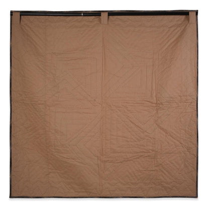Hand made calico plaid country Pinwheel Star 44"x44" Cotton Hand Quilted patchwork Wall hanging & Toppers, baby quilt by HOME HEART Brands