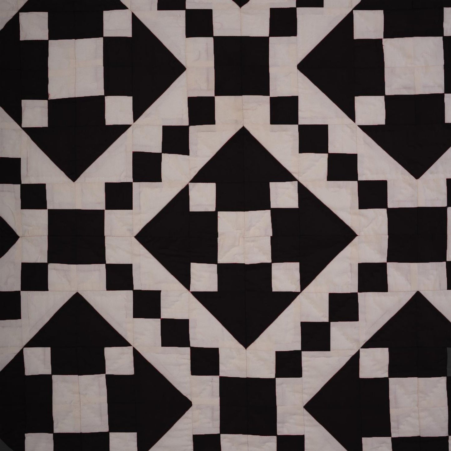 Wall hanging Hand made hand quilted quilt, Throws, Table topper Black Diamond square quilt 100% Cotton Heirloom Quality by HOME HEART Brands