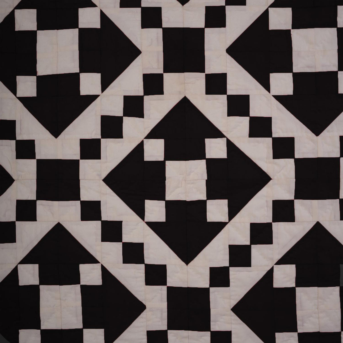 Wall hanging Hand made hand quilted quilt, Throws, Table topper Black Diamond square quilt 100% Cotton Heirloom Quality by HOME HEART Brands
