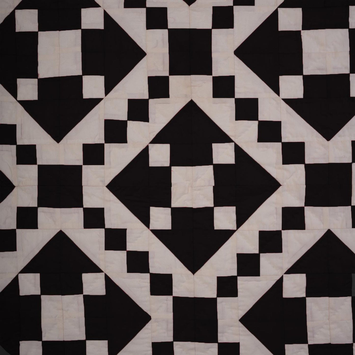 Wall hanging Hand made hand quilted quilt, Throws, Table topper Black Diamond square quilt 100% Cotton Heirloom Quality by HOME HEART Brands
