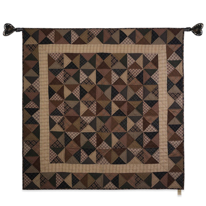 Throw Quilt, Wall hanging ,Table Toppers & baby quilt kaleidoscope country Hand Quilted cotton quilt by Home Heart brands (Made in India)
