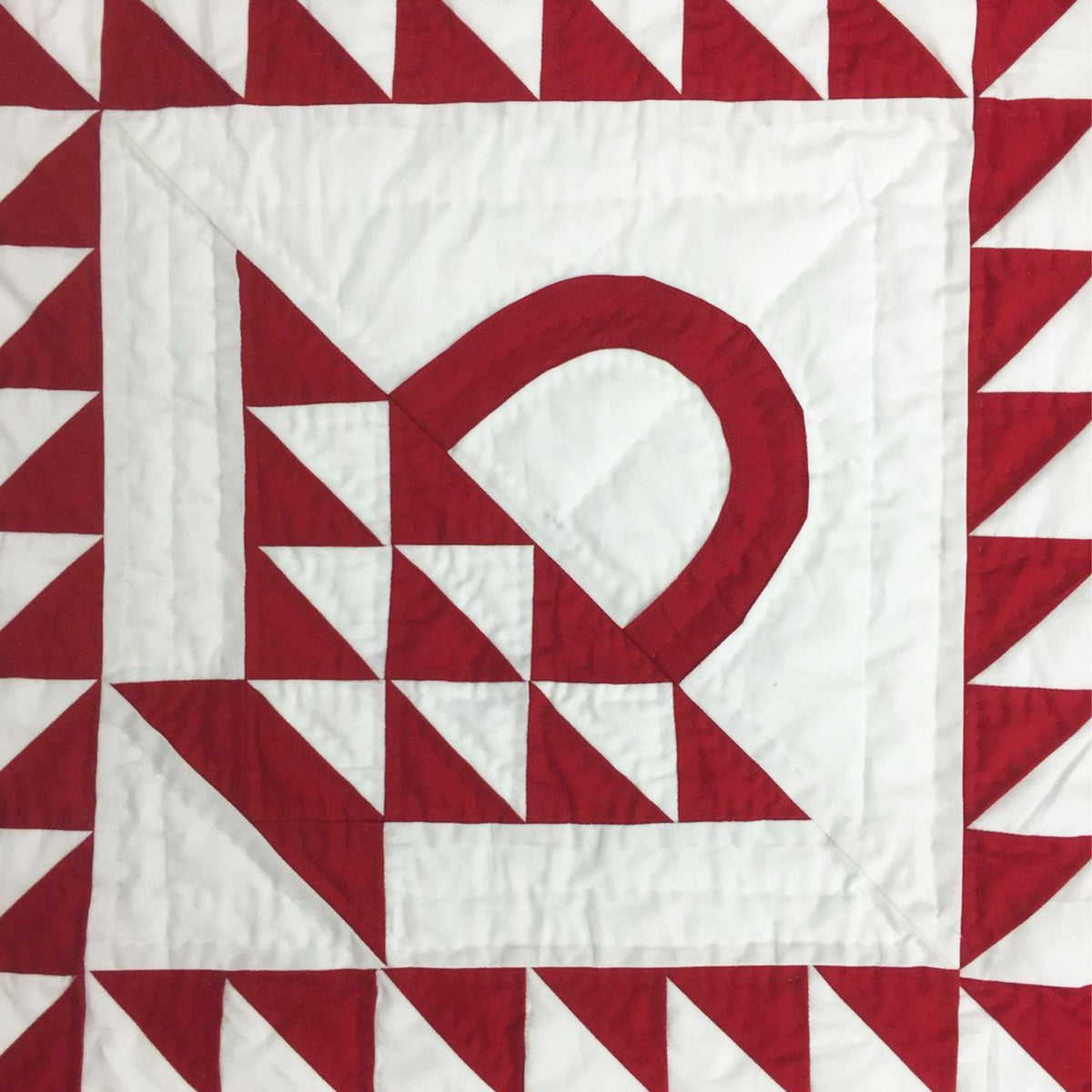 Wall hanging quilt, Small quilt, Throws, Table Toppers quilt, Baby Quilt, Basket Cranberry Red/Off-White Cotton fabric by HOME HEART Brands
